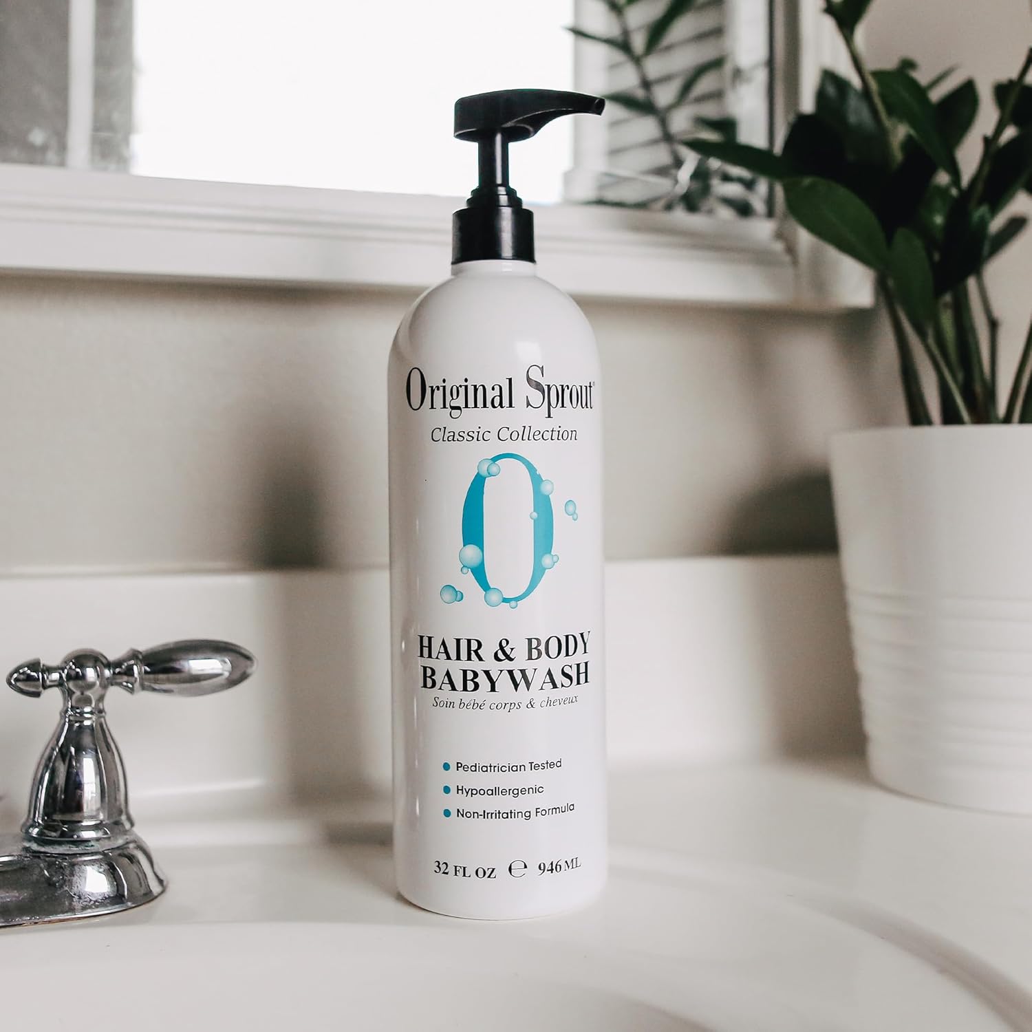 Original Sprout Baby Shampoo and Body Wash, Hypoallergenic Formula with Organic Calendula &