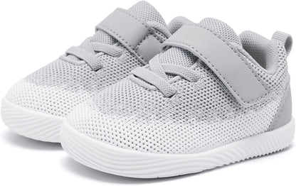 MORENDL Toddler Sneakers Baby Boys & Girls Barefoot Shoes Lightweight Breathable Walking Running Tennis Athletic Sport Shoes