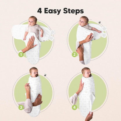 Baby Swaddle Sleep Sacks with Zipper - 3-Pack Swaddles for Newborns 0-3 Months, Infant, Baby Girls