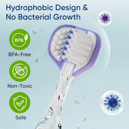 EASICUTI Soft Toddler Toothbrushes, Efficient 3 Sided Toothbrush, Baby Toothbrush 12 Months and up