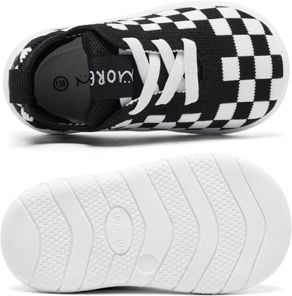 MORENDL Toddler Shoes Baby Walking Sock Shoes Infant Sneakers 0-4 Years Boy Girl Barefoot Tennis Shoe Non-Slip Brethable