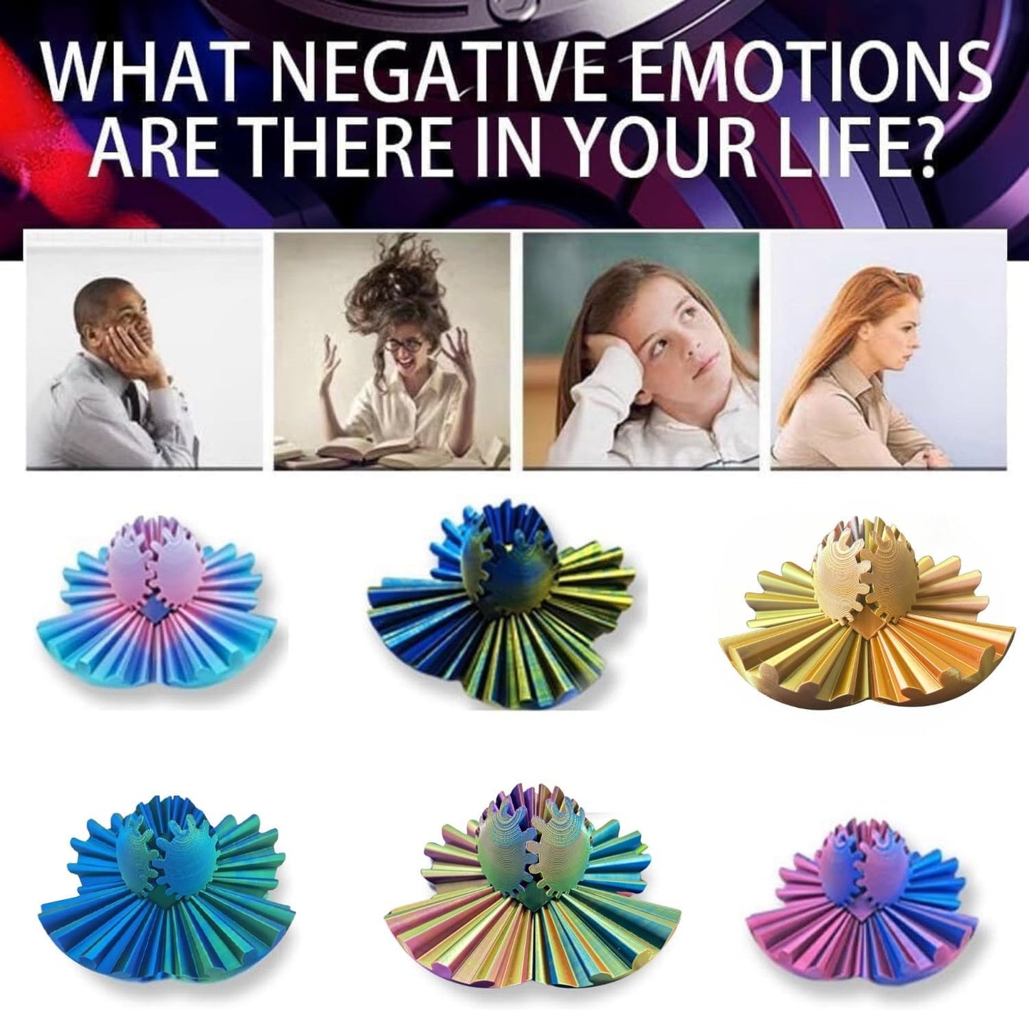 Gear Ball, 4.2in 3D Printed Gear Ball Spin Ball Cube Fidget Toys, Gear Sphere, Gear Ball Fidget Toy, Stress Ball, GearSphere Desk Toy, Fidget Balls, Gear Toy for Anxiety Relaxing (Laser Green Blue)