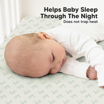KeaBabies 2-Pack Organic Crib Sheets for Boys, Girls - 52x28 Fitted Crib Mattress Sheet Neutral