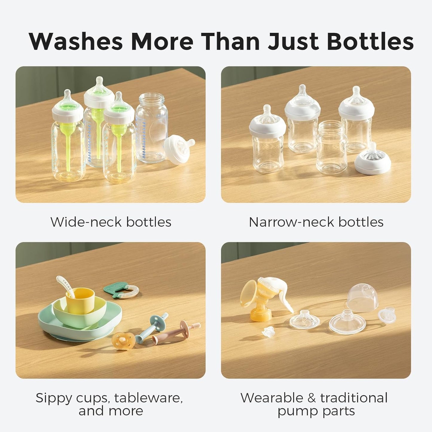 Momcozy KleanPal Pro Baby Bottle Washer, Sterilizer & Dryer - All-in-One Cleaning Machine for