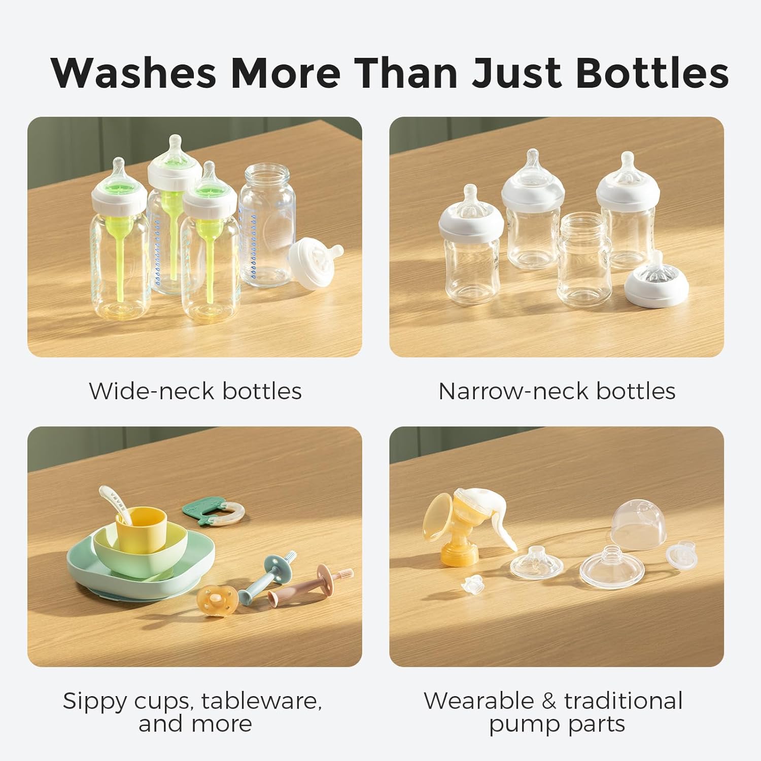 Momcozy KleanPal Pro Baby Bottle Washer, Sterilizer & Dryer - All-in-One Cleaning Machine for