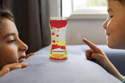 Red & Yellow Liquid Motion Bubbler
