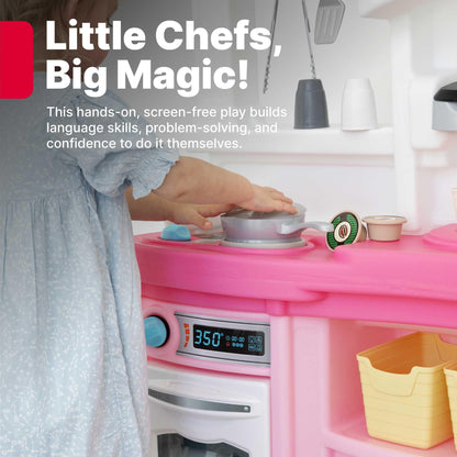 Step2 Fun with Friends Kids Kitchen Playset, Indoor/Outdoor Kitchenette, Interactive Play with