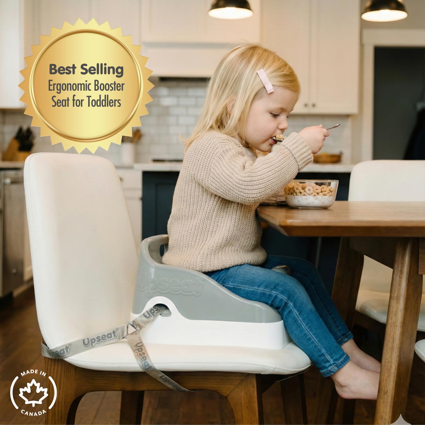 Upseat Boost - The Original Ergonomic Toddler Booster Seat for Dining Table, Developed with