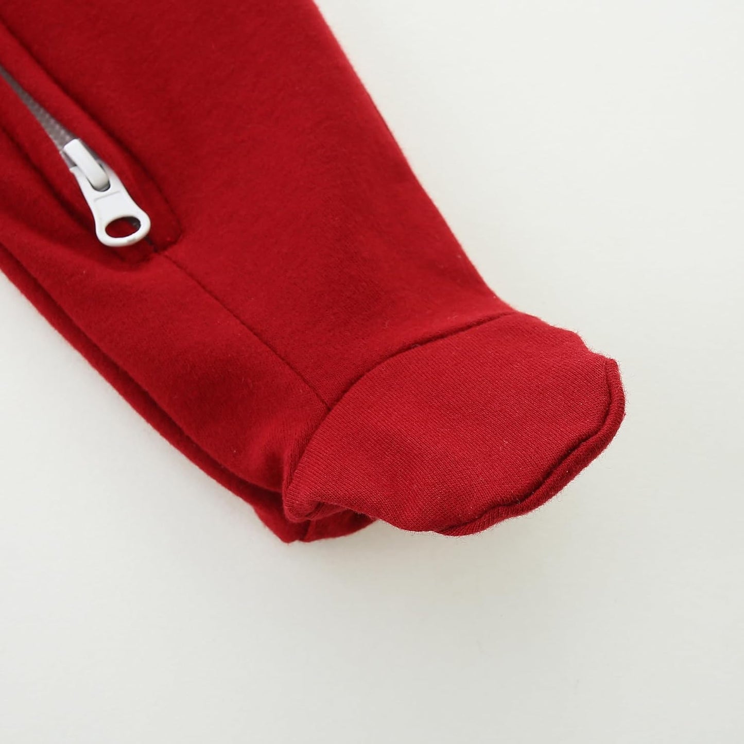 Baby Romper 100% Organic Cotton Pajamas One Piece Long Sleeve Zipper Footie Onesie for 0~12M Baby