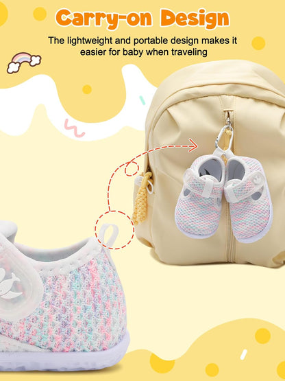 FEETCITY Barefoot Baby Shoes Girls Boys Walking Shoes Infant Sneakers Lightweight Flexible Newborn Dress School Shoe