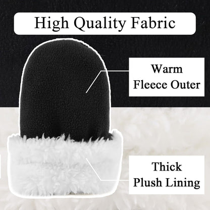 Zsedrut No Scratch Baby Mittens Toddler Infant Fleece Lined Gloves Winter Warm Mitten for Baby Boys Girls
