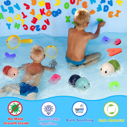 Bath Toys Kids Age 1-3 - Foam Bath Letters And Numbers Abc Alphabet Learning Toys Bathtub Toys