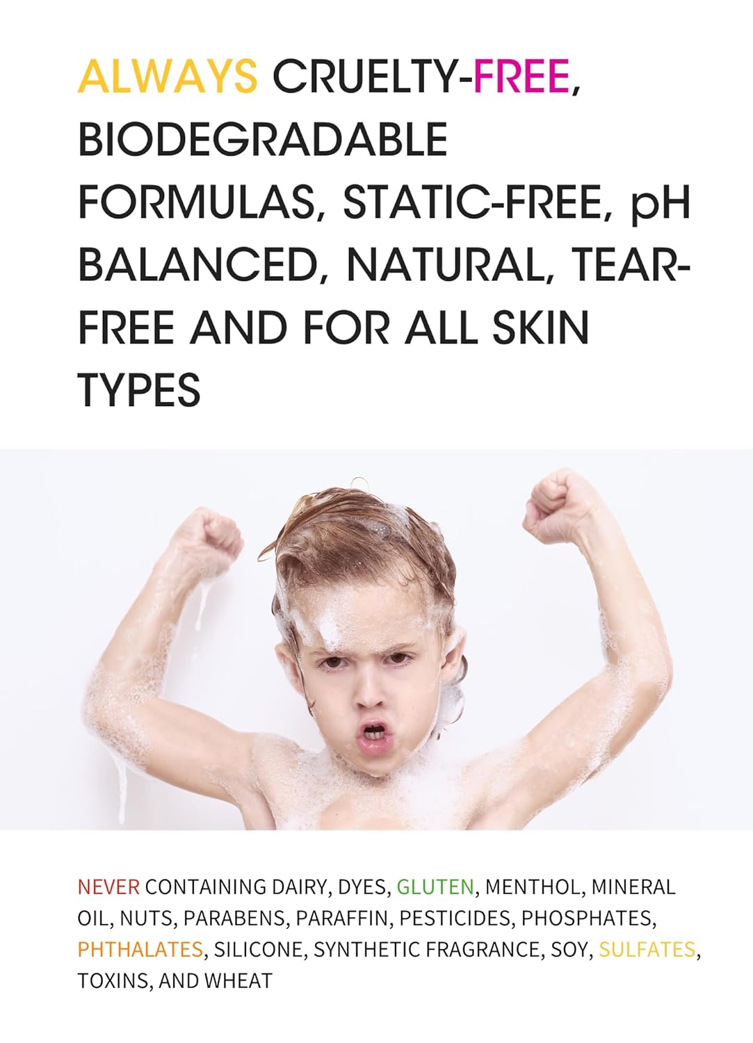Clean Kids Naturally Tropical Shampoo- EWG Verified, All-Natural, Coconut-free, Gluten-free, Vegan