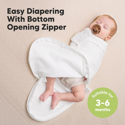 Baby Swaddle Sleep Sacks with Zipper - 3-Pack Swaddles for Newborns 3-6 Months, Infant, Baby Girls