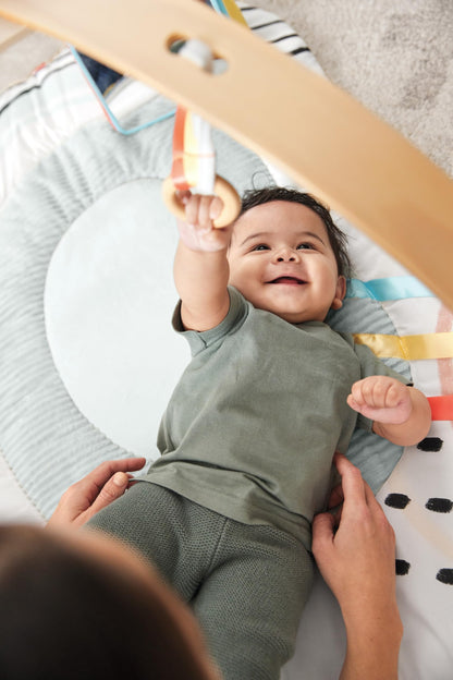 Skip Hop Baby Play Gym Montessori-Inspired 3-in-1 Sensory Tummy Time Activity Mat with 25+