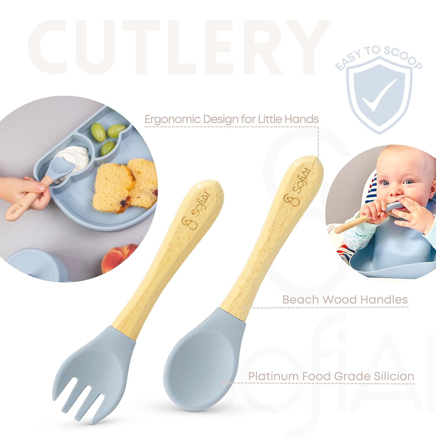 All In One Silicone Feeding Set - Safe for 6-12 Months - Non-Toxic Baby Led Weaning Supplies