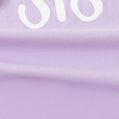 AMAWMW Newborn Baby Girl Little Sister Sleeper Gown Stripe Long Sleeve Nightgown Pajamas Gifts Stuff Essential Outfit