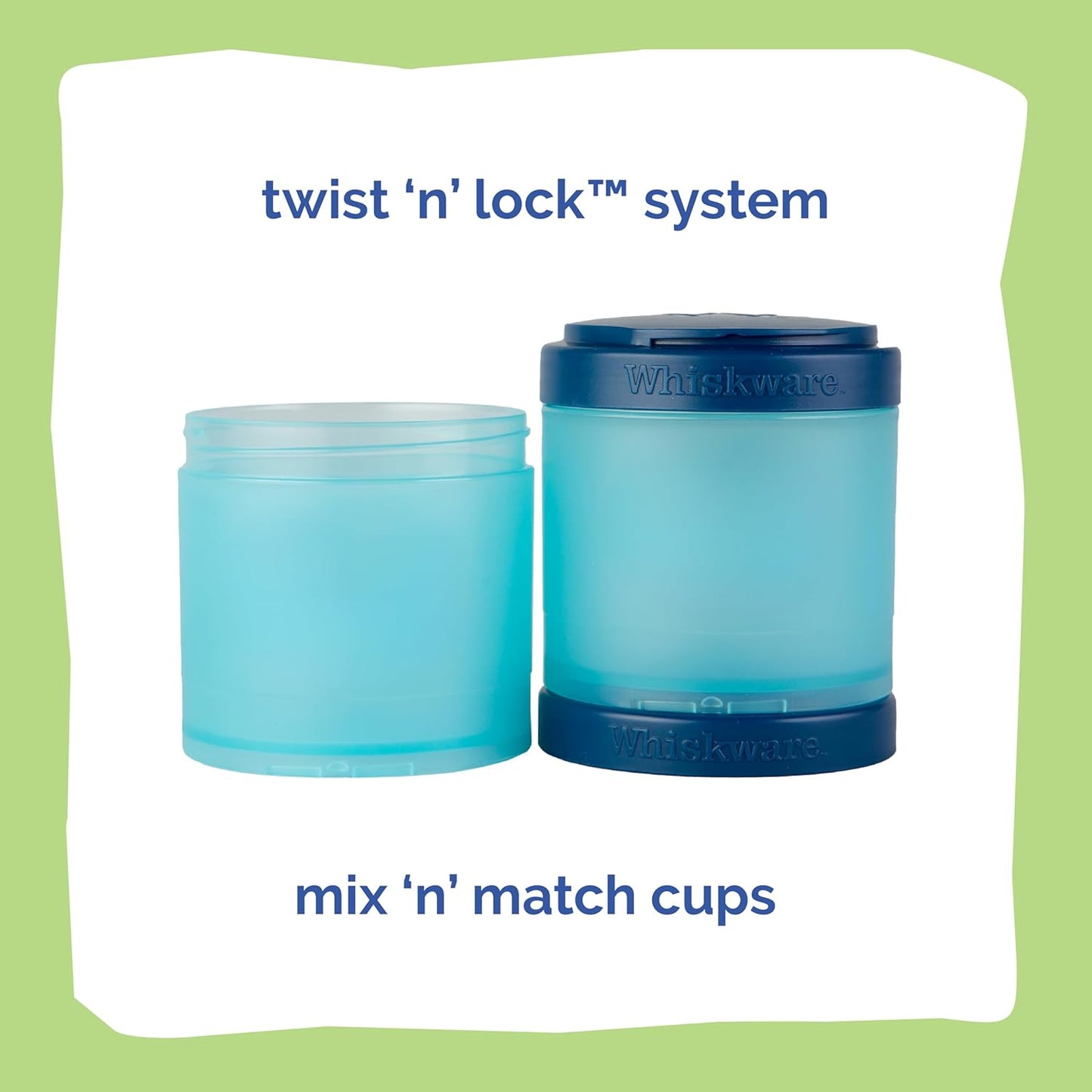 Whiskware Disney Princess Stackable Snack Containers for Kids, 3 Stackable Snack Cups for School
