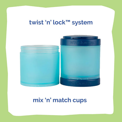 Whiskware Disney Princess Stackable Snack Containers for Kids, 3 Stackable Snack Cups for School