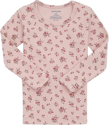 AVAUMA Baby Boys Girls Pajama Set 6M-7T Kids Cute Toddler Snug fit Pattern Design Pjs Cotton Sleepwear