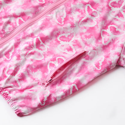 WELAKEN Lightweight Jacket for Girls Kids & Toddler II Girls' Print Water-Resistant Jacket