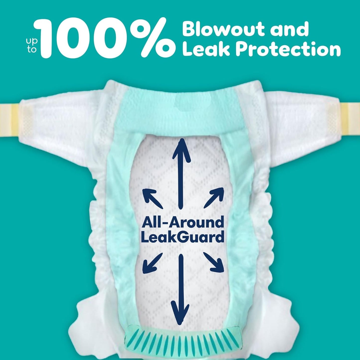 Pampers Baby Diapers - Swaddlers - Size 8, 60 Count, Ultra Absorbent Disposable Infant Diaper