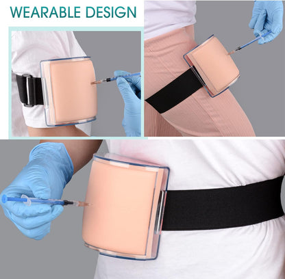 IM,SQ Injection Practice Pad Model with Skin, Subcutaneous Tissue and Muscle Layer for Nurse and