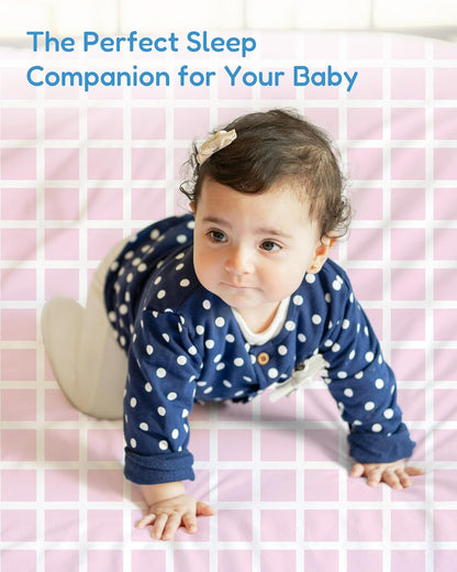 Baby Crib Sheets Boy Girl for Standard Crib Mattress - Flower&Pink Checkered Crib Sheet, Soft