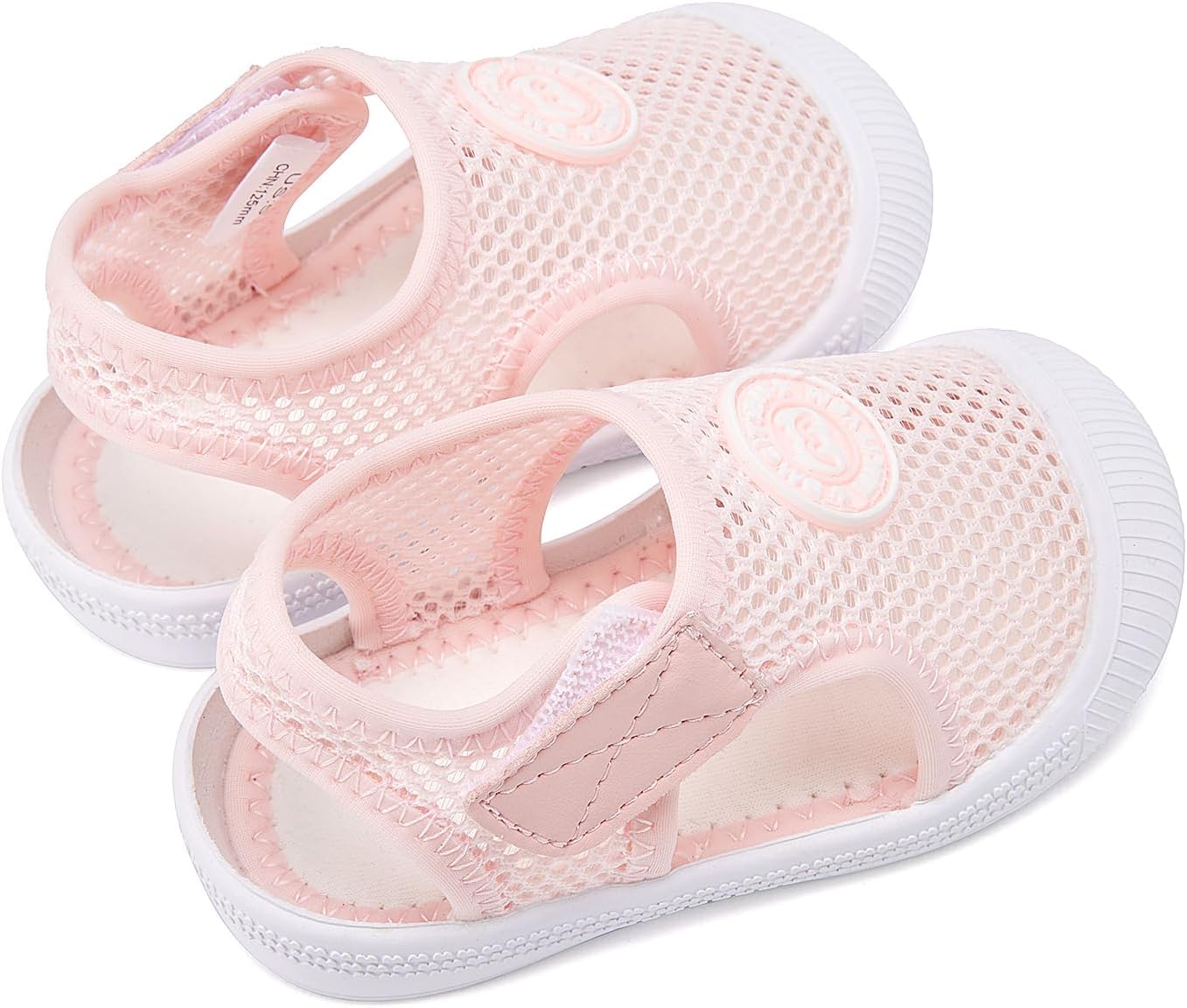 BMCiTYBM Baby Boy Girl Closed Toe Summer Sandals Lightweight Shoes Infant Non-Slip First Walking Sneakers 6 9 12 18 24 Months