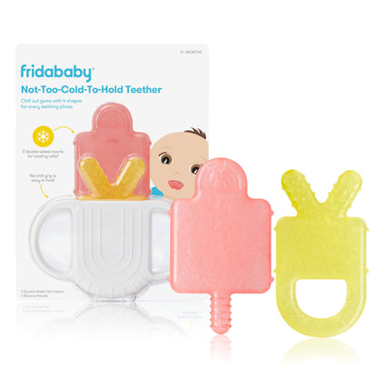 Frida Baby Silicone Teething Toys, 4-in-1 Teether for Babies & Infants, Teething Relief for 0-18