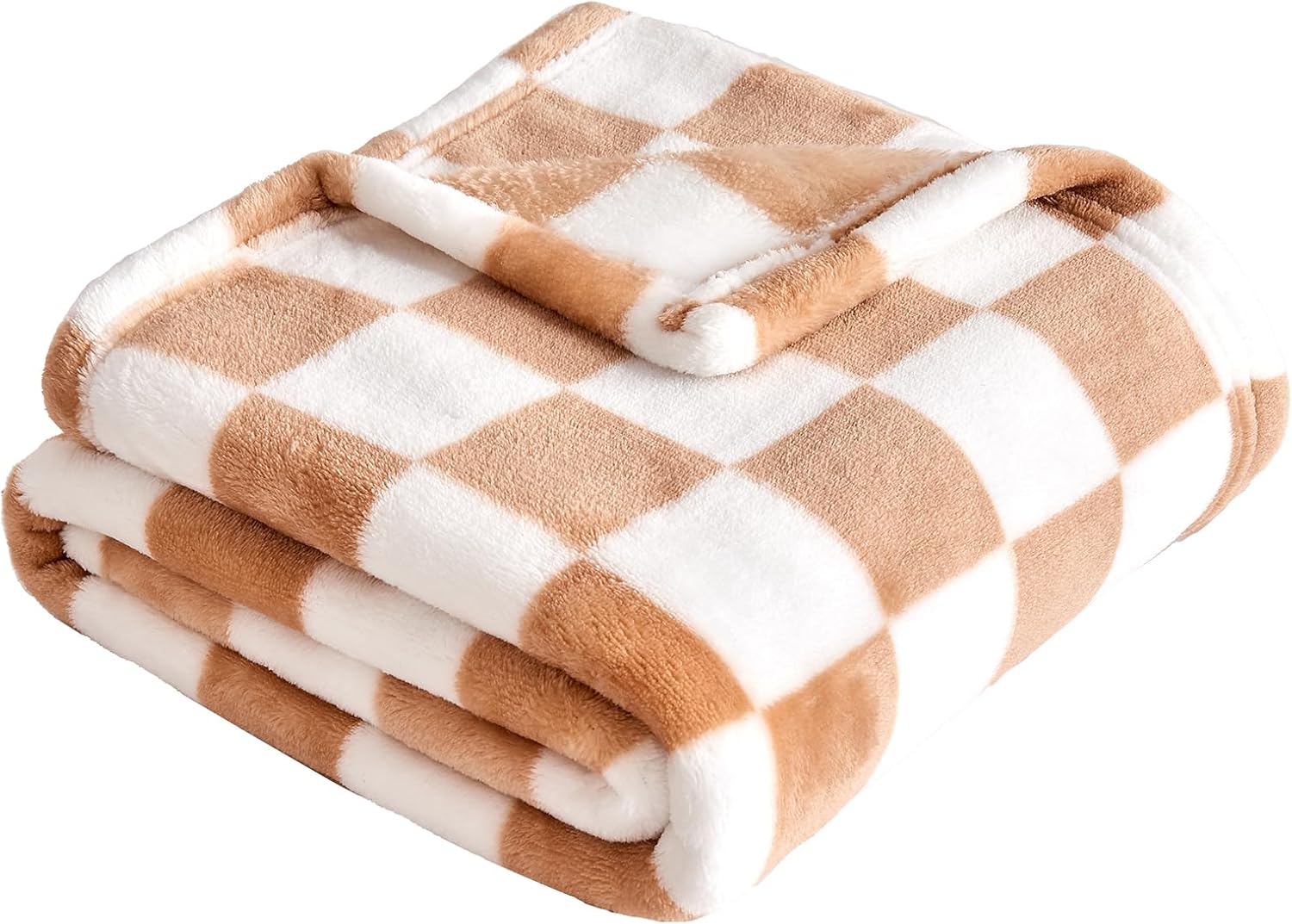 Yurhap Checkered Baby Blanket Fleece Baby Blankets Neutral for Boys Girls, Super Soft Warm