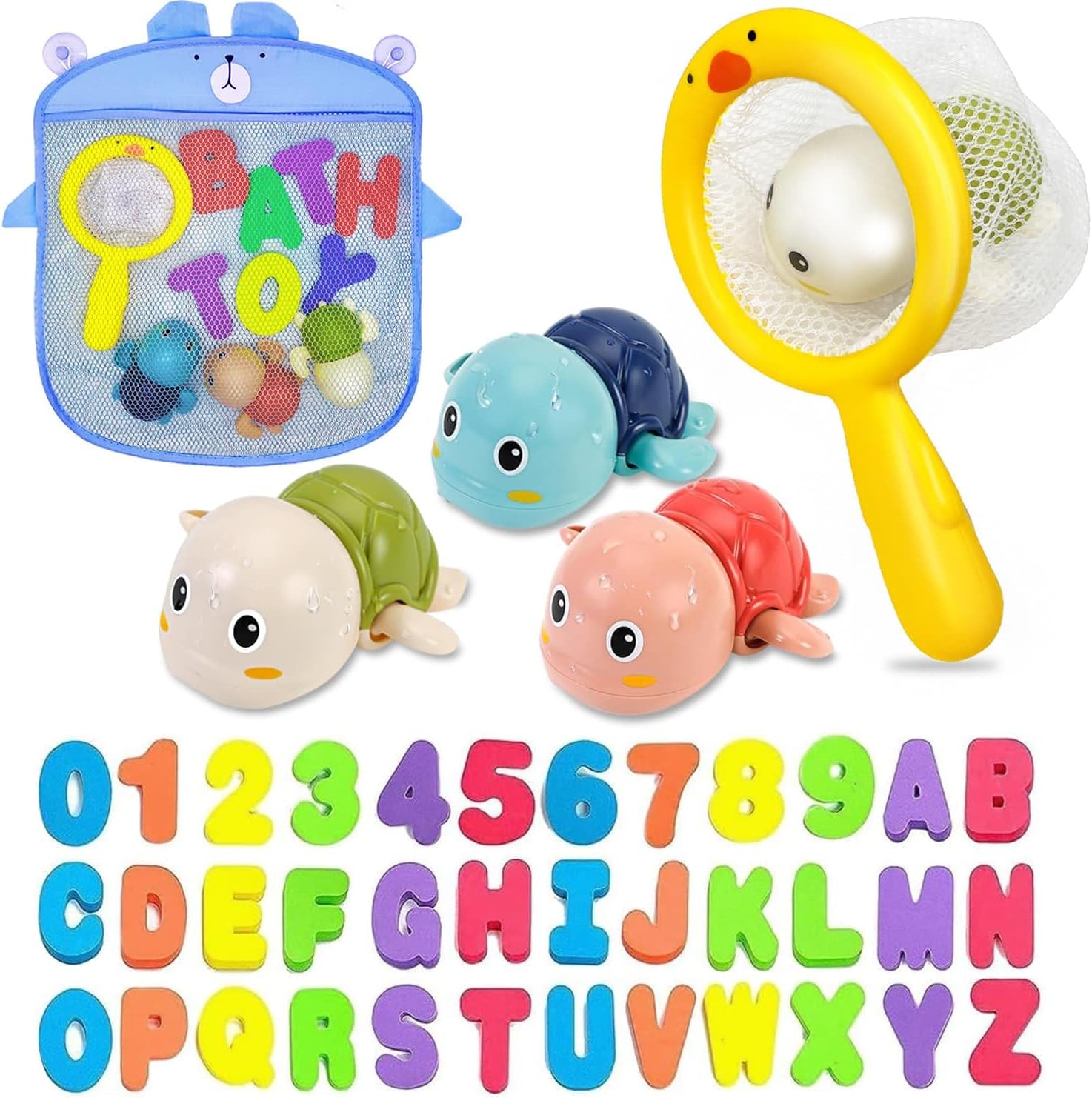 Bath Toys Kids Age 1-3 - Foam Bath Letters And Numbers Abc Alphabet Learning Toys Bathtub Toys