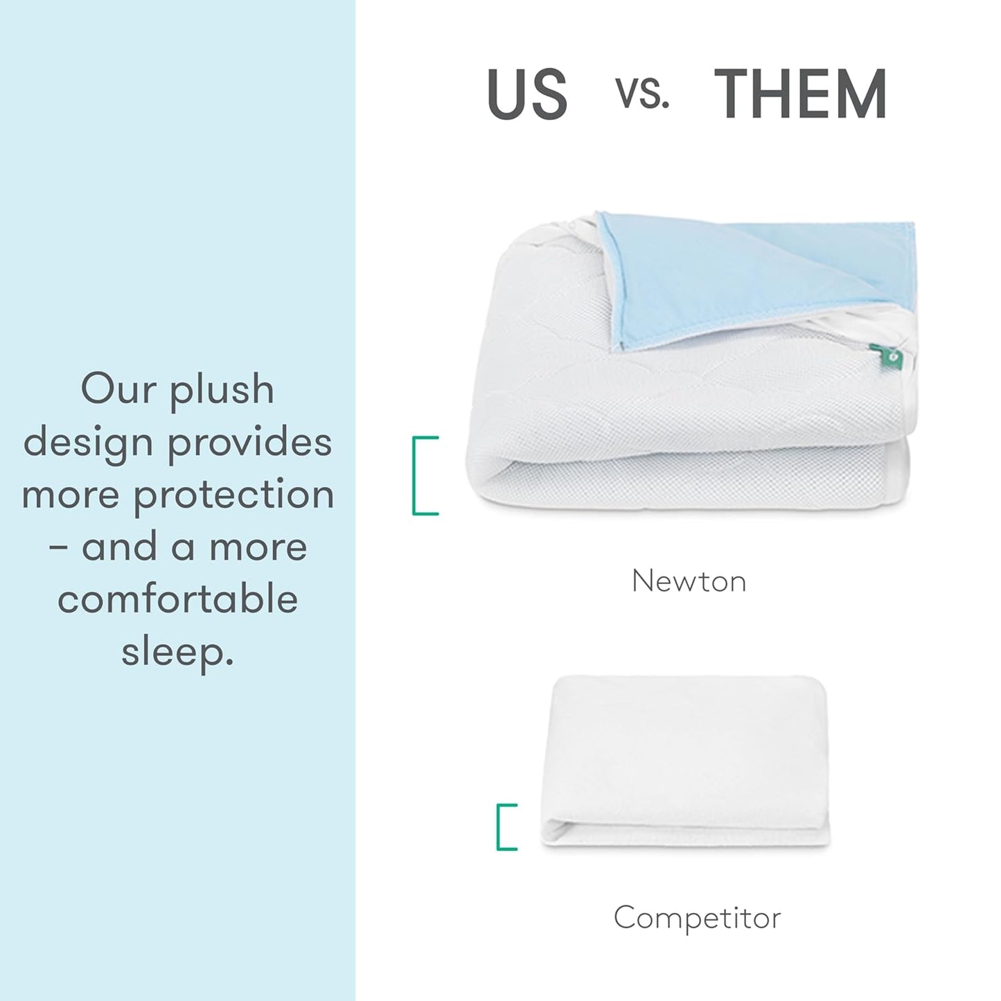 Newton Baby Waterproof Crib Mattress Pad | Ultra-Breathable Quilted Layer for Comfort & Universal