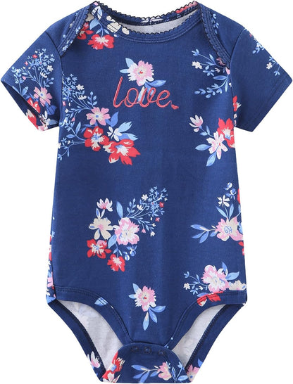 Baby Bodysuit and Pant Set 10-pcs Cotton Soft Newborn Boy Girl Clothes Outfits
