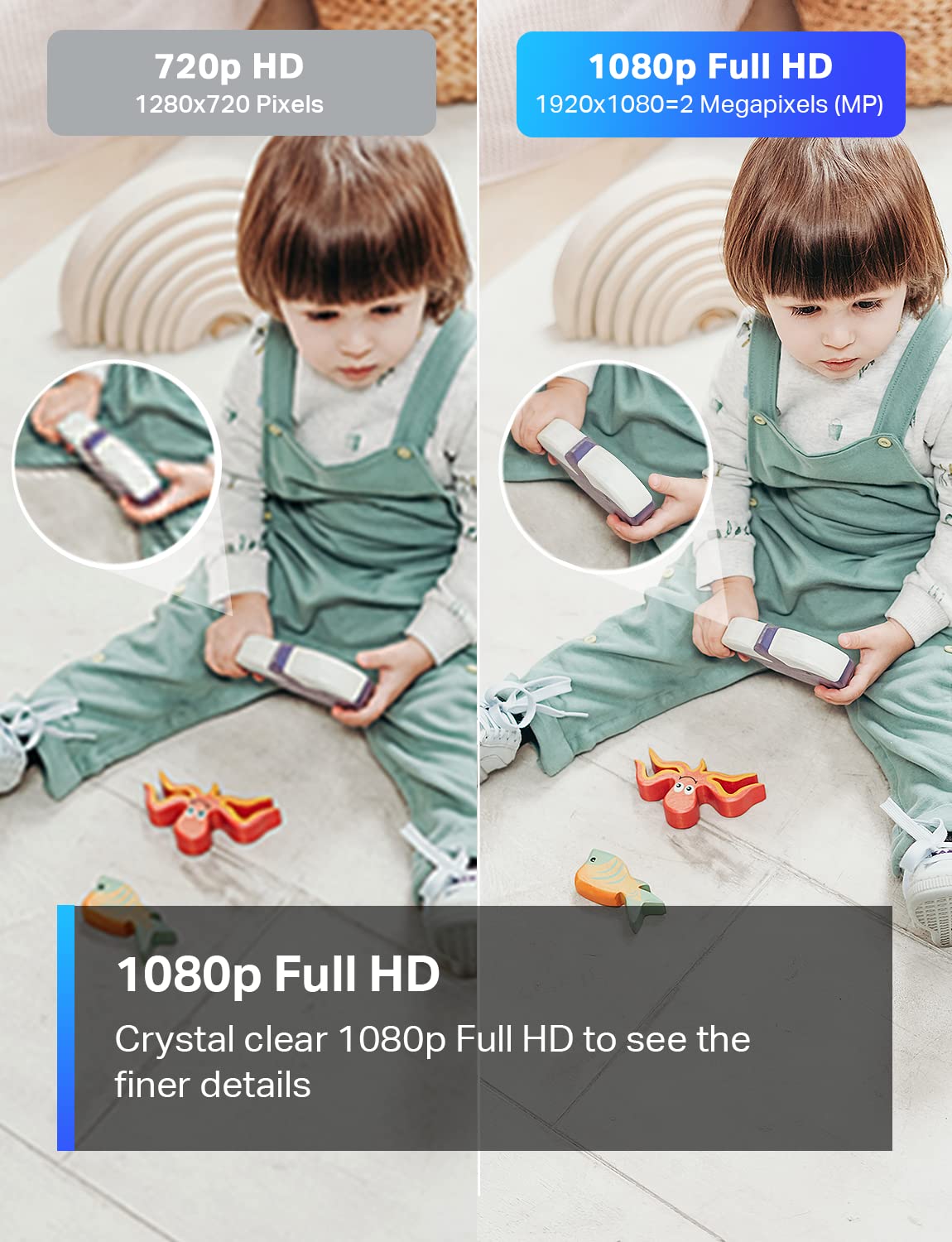 TP-Link Tapo 1080P Indoor Security Camera for Baby Monitor, Dog Camera w/Motion Detection, 2-Way