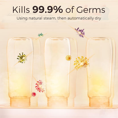 Bottle Sterilizer and Dryer, All-in-One Electric Steam Sterilizer Bottle Sanitizer for Baby