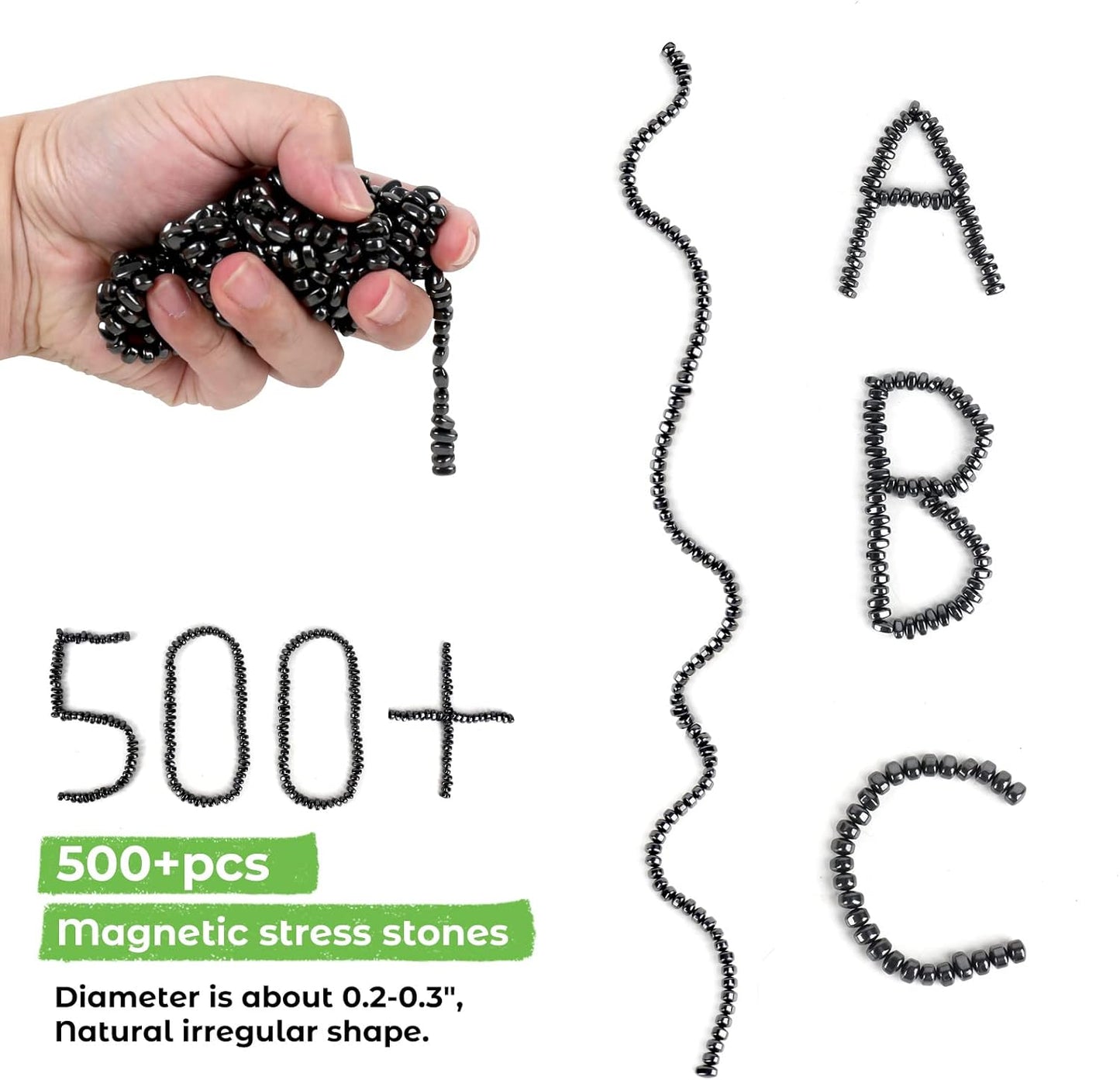 550pcs Ferrite Putty, fidget toys, Fidget Toys Adults, Desk Fidgets Toys for Office Stress/Anxiety Relief,Adults gifts