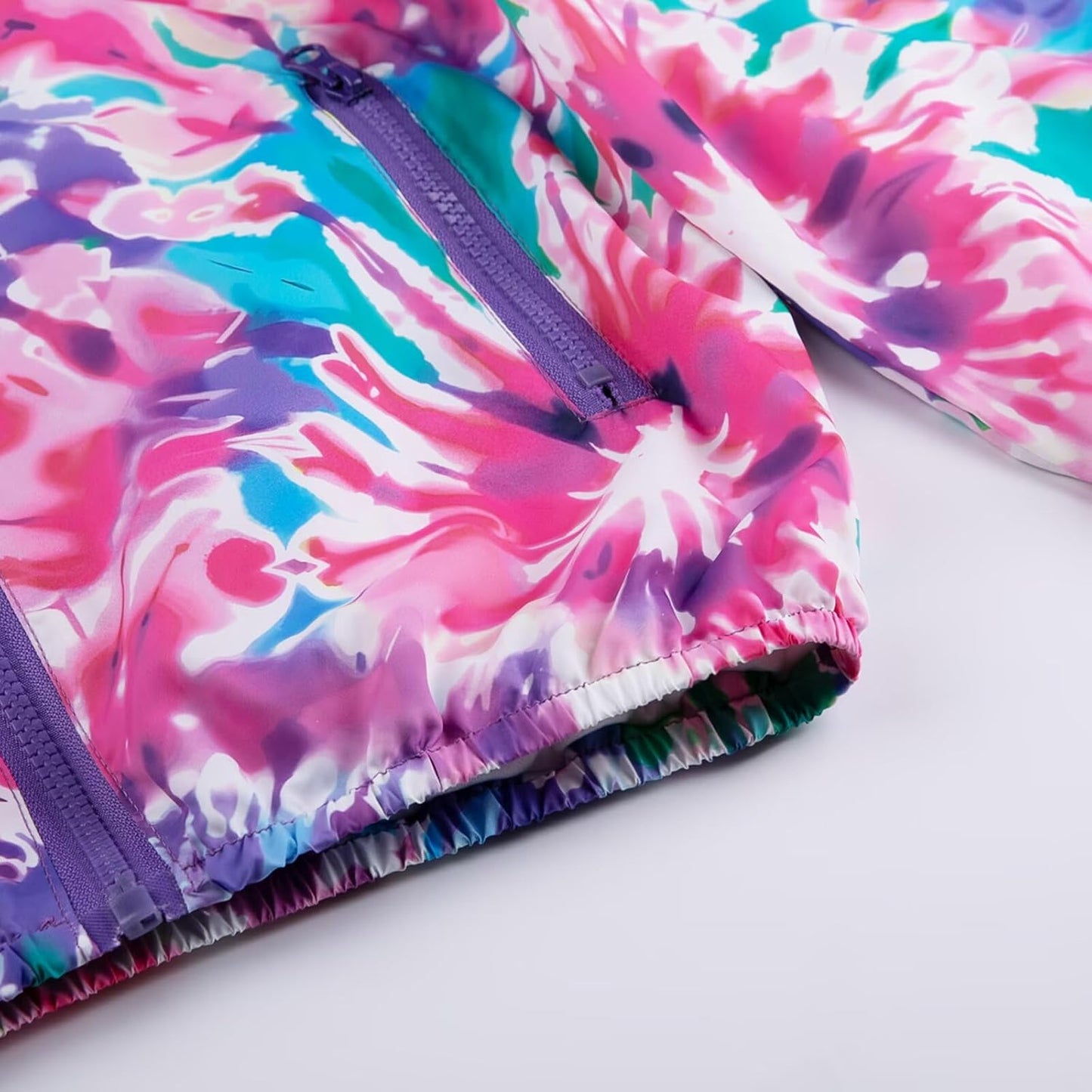 WELAKEN Lightweight Jacket for Girls Kids & Toddler II Girls' Print Water-Resistant Jacket