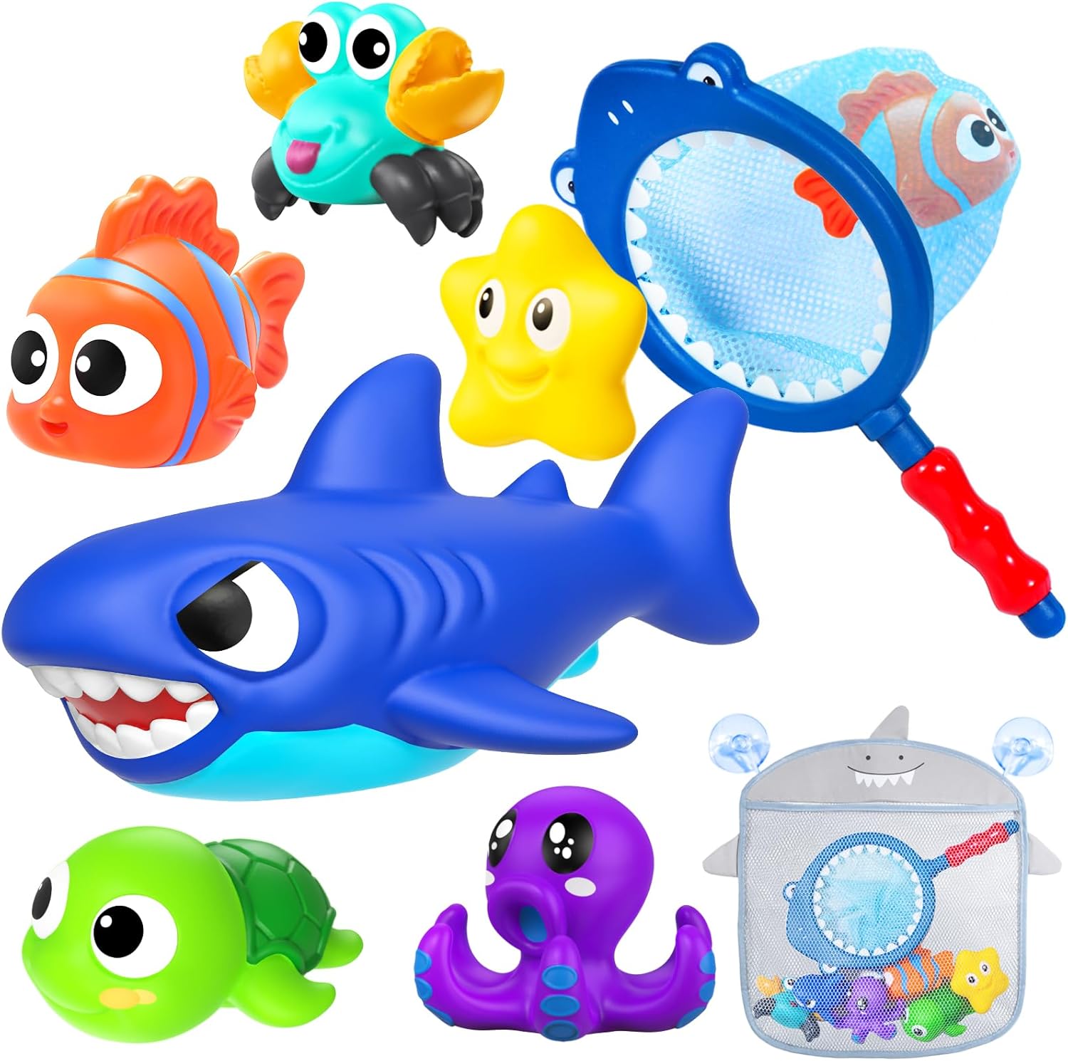 No Hole Mold Free Baby Bath Toys for Kids Ages 1-3,Water Toys for Babies and Toddlers,Ocean Animal
