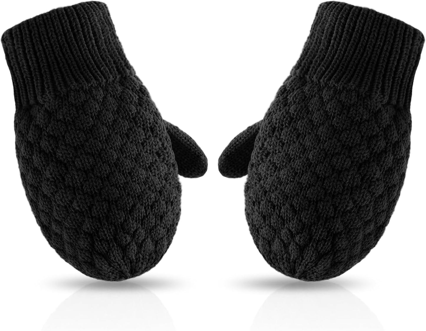 Baby Knit Mittens Toddler Boys Girls Gloves Winter Infant Newborn No Scratch Mitten 0-3 Years