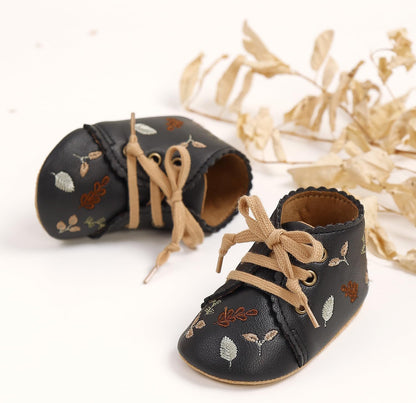 Baby Shoes Mary Jane Flats Non Slip Soft Sole Infant Toddler Sneakers First Walkers Party Christmas Dress Shoes