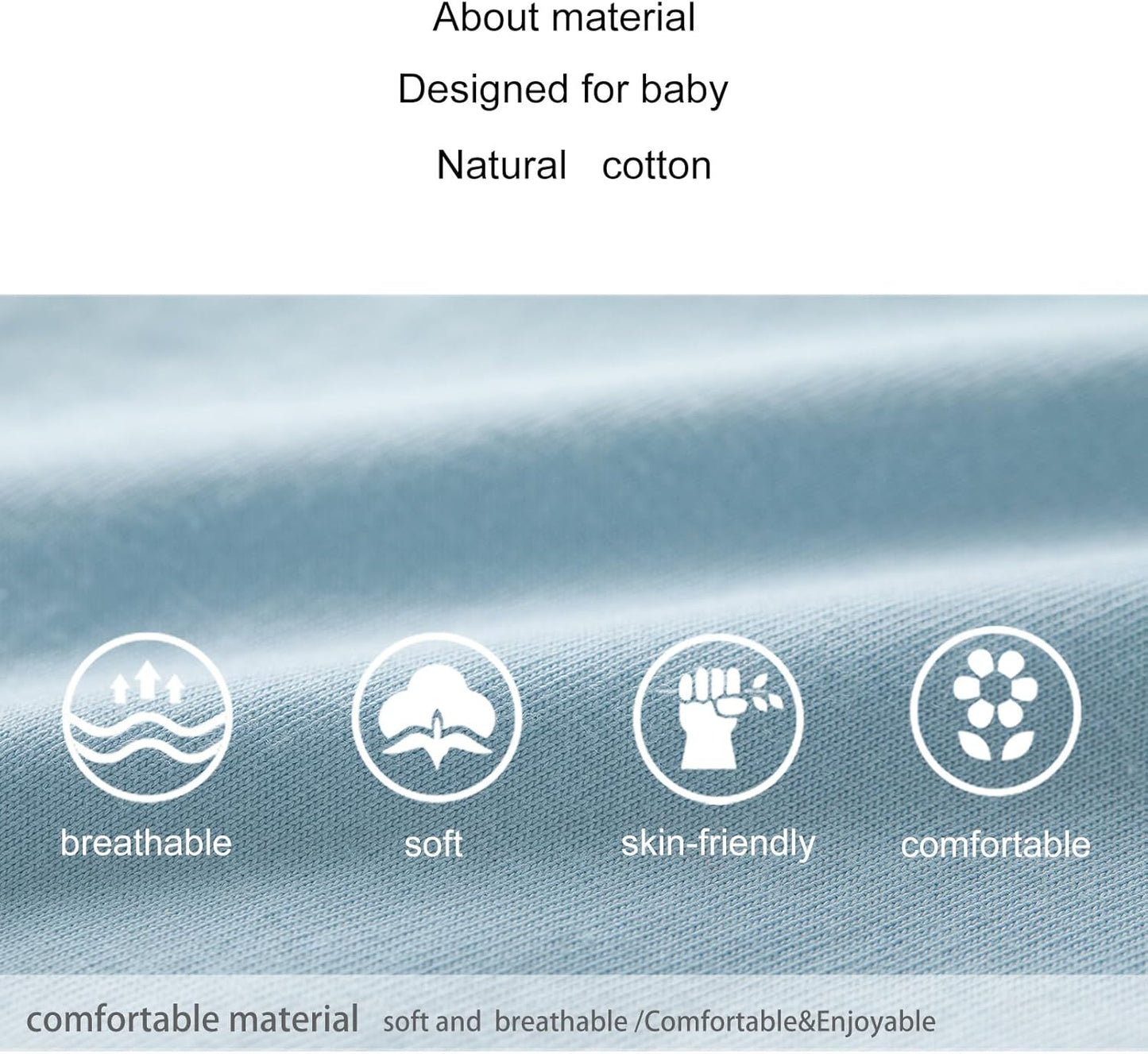 pureborn Baby Boys Girls Bodysuit Super Soft Cotton Romper 0-24 Months