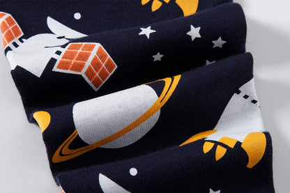 Boys Cotton Pajamas Long Sleeve Toddler Boys Pjs Kids Sleepwear Sets 18months-18years
