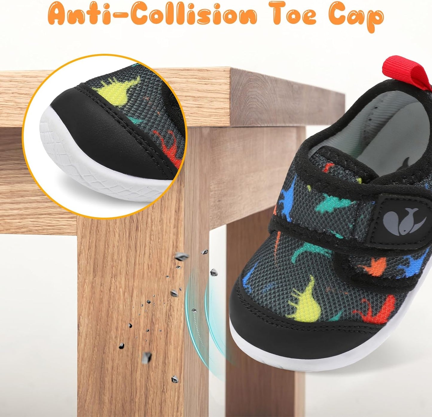 FEETCITY Baby First Walking Shoes Boys Girls Infant Sneakers Crib Shoes Breathable Lightweight Slip On Shoes