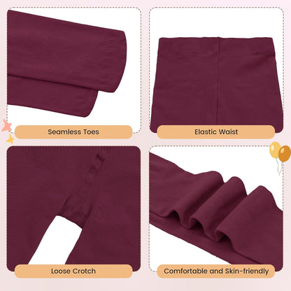 Girls Ballet Dance Tights for Toddler Baby Soft Athletic Leggings Infant Elastic Dance Tights for Girls