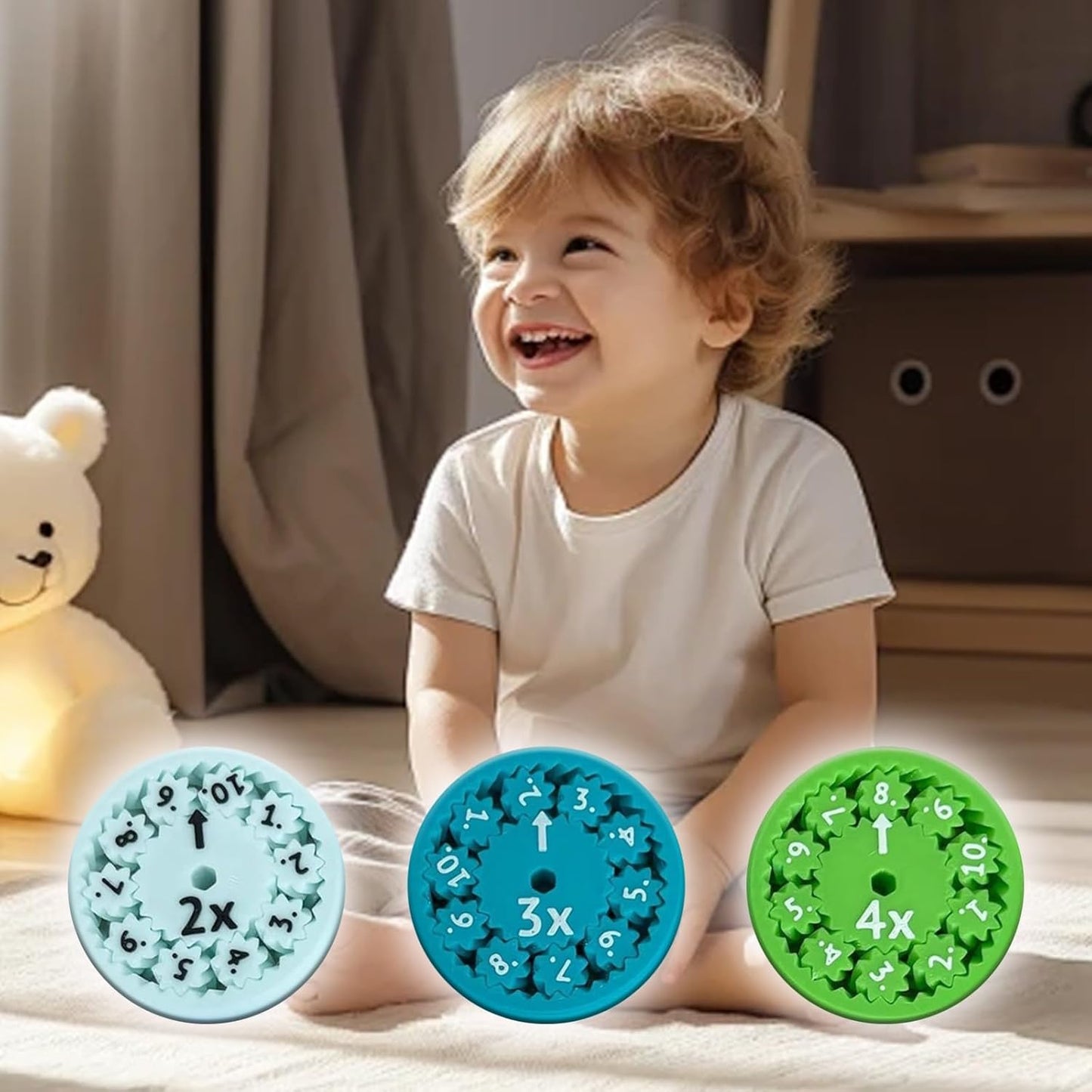 2024 New Math Fidget Spinners, Math Fact Fidget Spinners for Fidgeting Funny Learning Math Spinner(Multiplication Division)