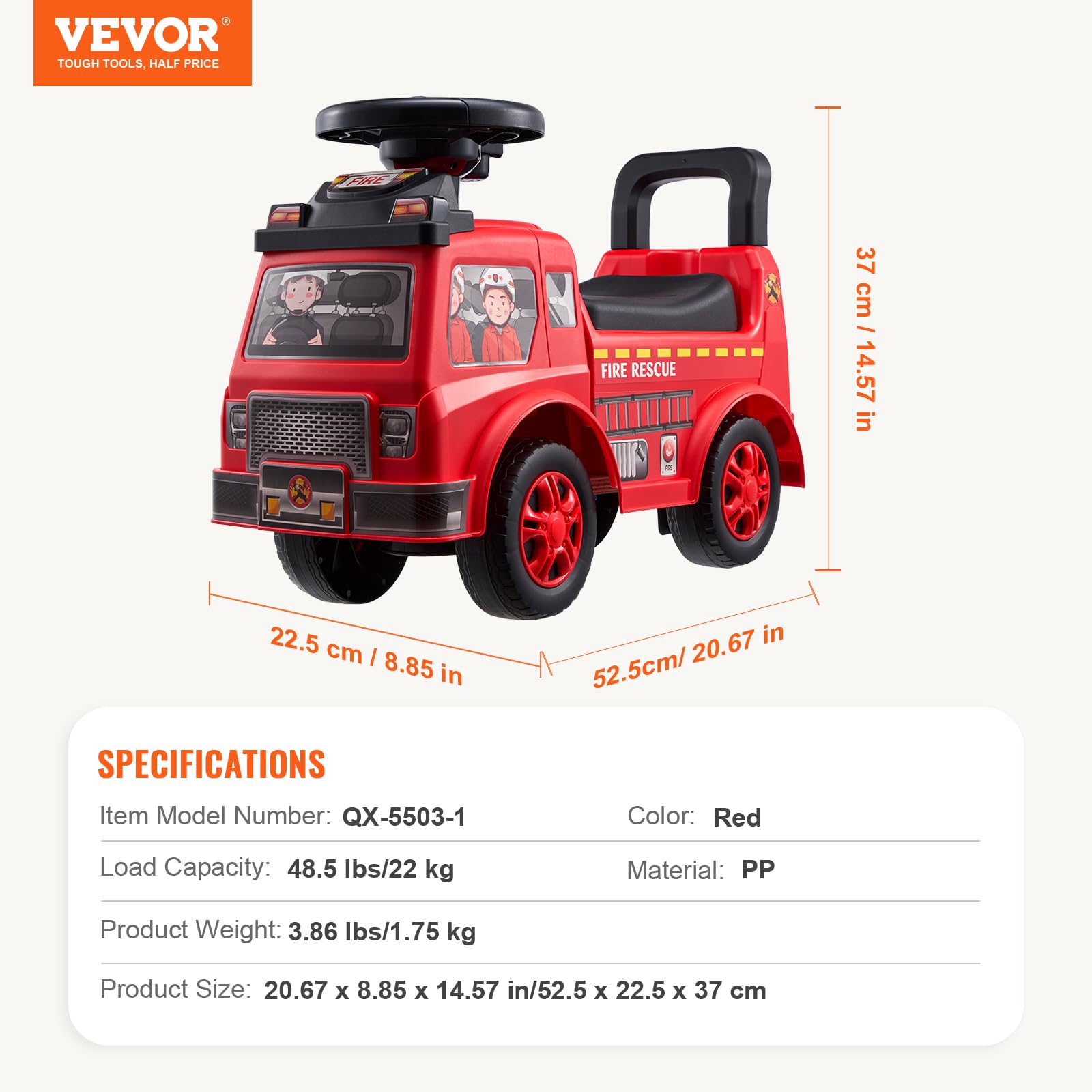 VEVOR Ride On Push Car for Toddlers, Ages 19+ Months, Ride Racer, Sit to Stand Toddler Ride On Toy