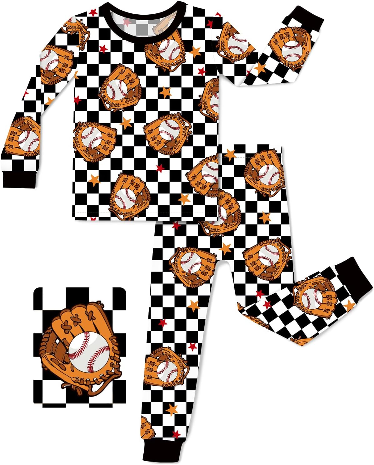 Bamboo Viscose Toddler Pajamas Boys Girls Baby 12M-8Y Pjs Sets Kids 2pcs Snug fit Long-Sleeve Sleepwear