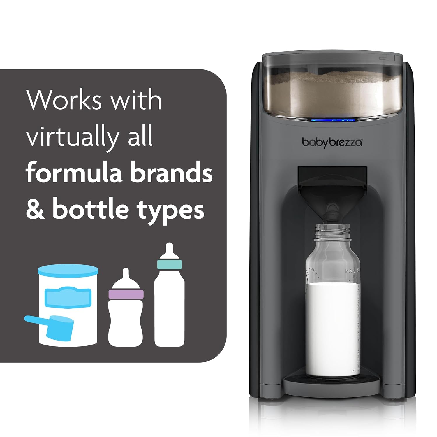 Baby Brezza New and Improved Formula Pro Advanced Formula Dispenser Machine - Automatically Mix a
