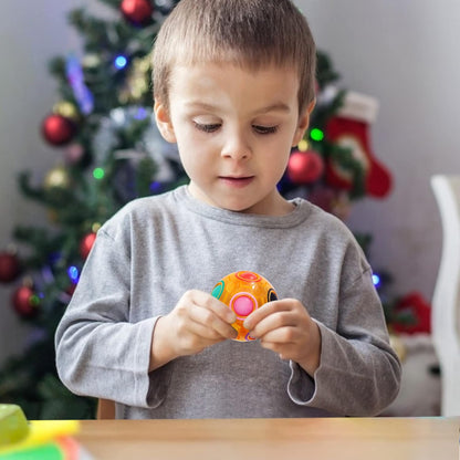 Vdealen Magic Rainbow Puzzle Ball, Fidget Ball Puzzle Brain Teaser Fidget Toy for Boys & Girls- Birthday Party Easter Valentines Day Christmas Stocking Stuffers for Kids Teen & Adults-2 Pack